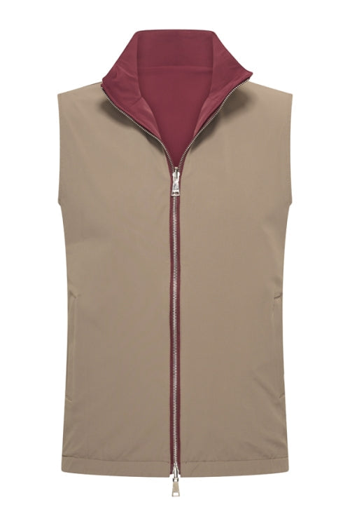 Reversible Gillet Burgundy/Falcon