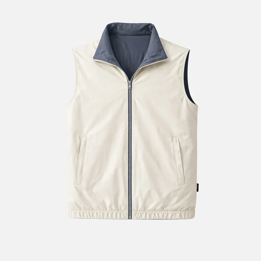 Reversible Gillet (Blau/Beige)