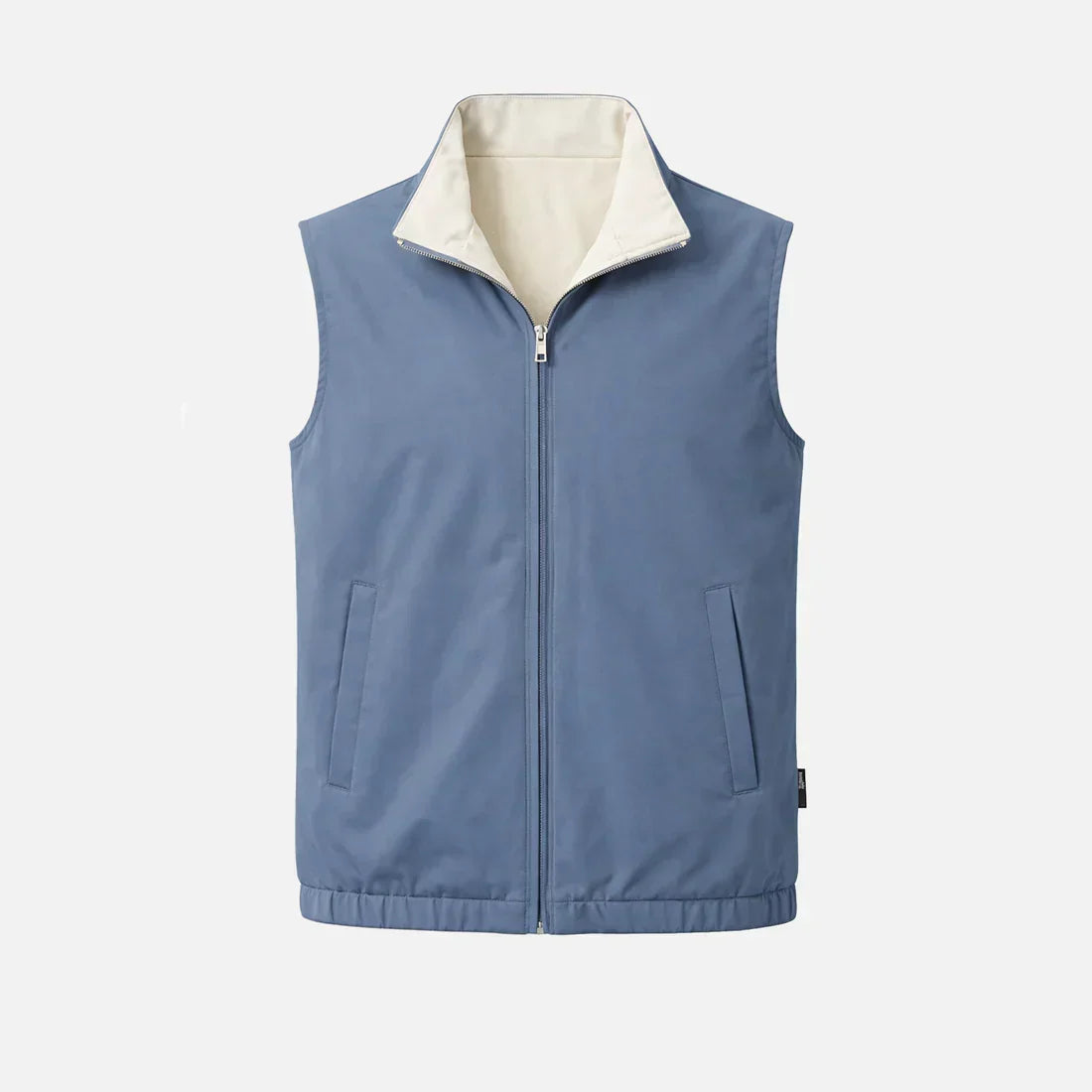 Reversible Gillet (Blau/Beige)