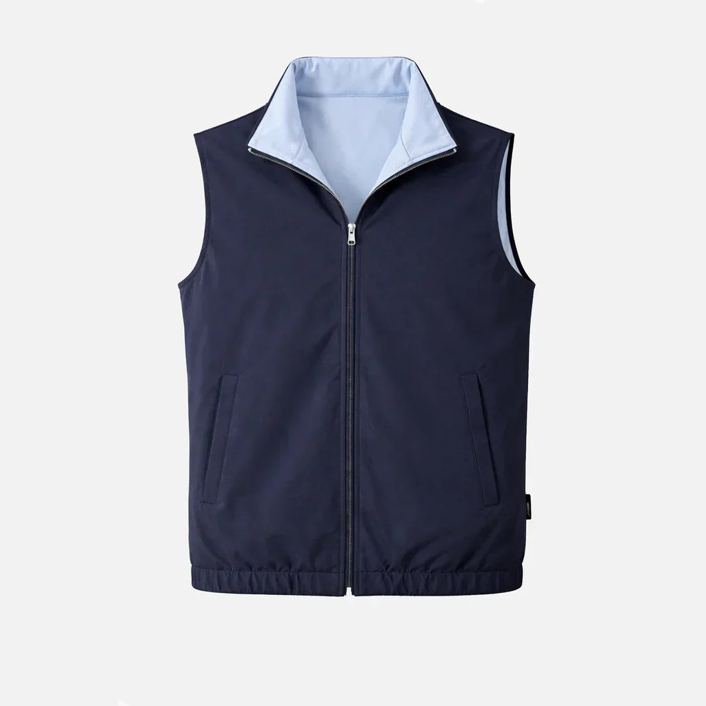 Verso Reversible Gillet (Navyblau/Babyblau)